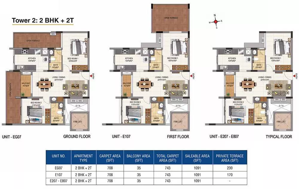 1091-2BHK2T-Casagrand-Aquene-Kengeri