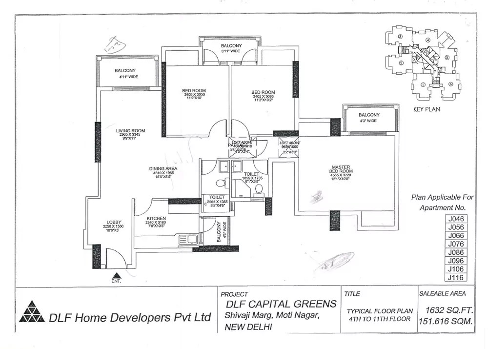 3bhk+2t-4th-11th-typical-floor-plan-J46-J116-block-1632-sqft