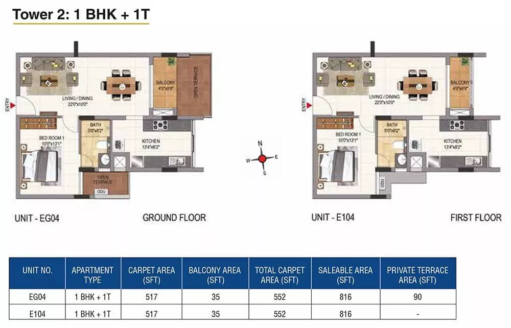816-1BHK1T-Casagrand-Aquene-Kengeri