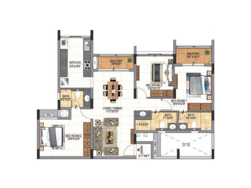 Floor-Plan-23-Casagrand-Aquene-Bangalore-5331307_600_800