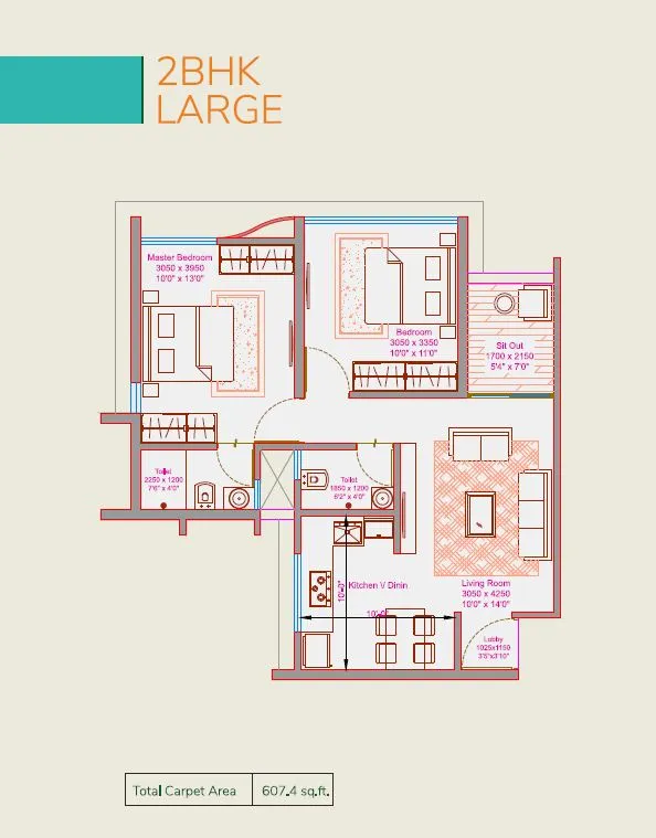 KLS_Supremus_2_BHK_608_sqft_Unit_Plan--1697364977417-img