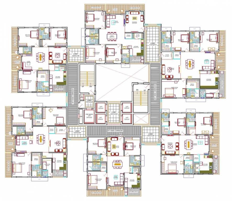 springs-block-5-6-7-cluster-plan-for-typical-floor-144936092