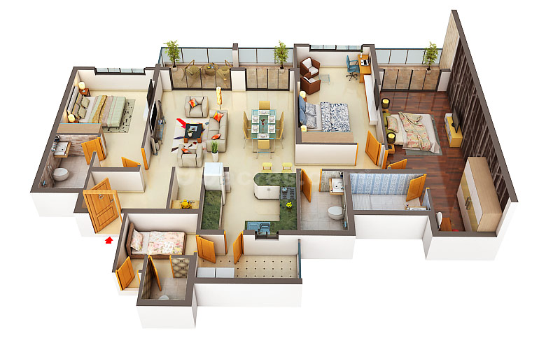 vajram-esteva-floorplan-3bhk-2401sqft